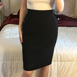 Vintage Black Pencil Skirt